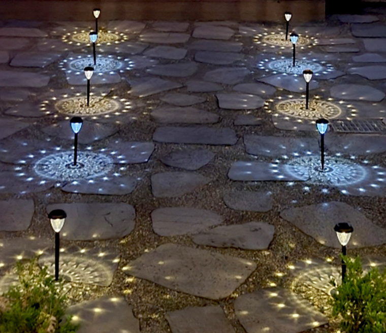 Outdoor Waterproof LED Floor Lamp Solar