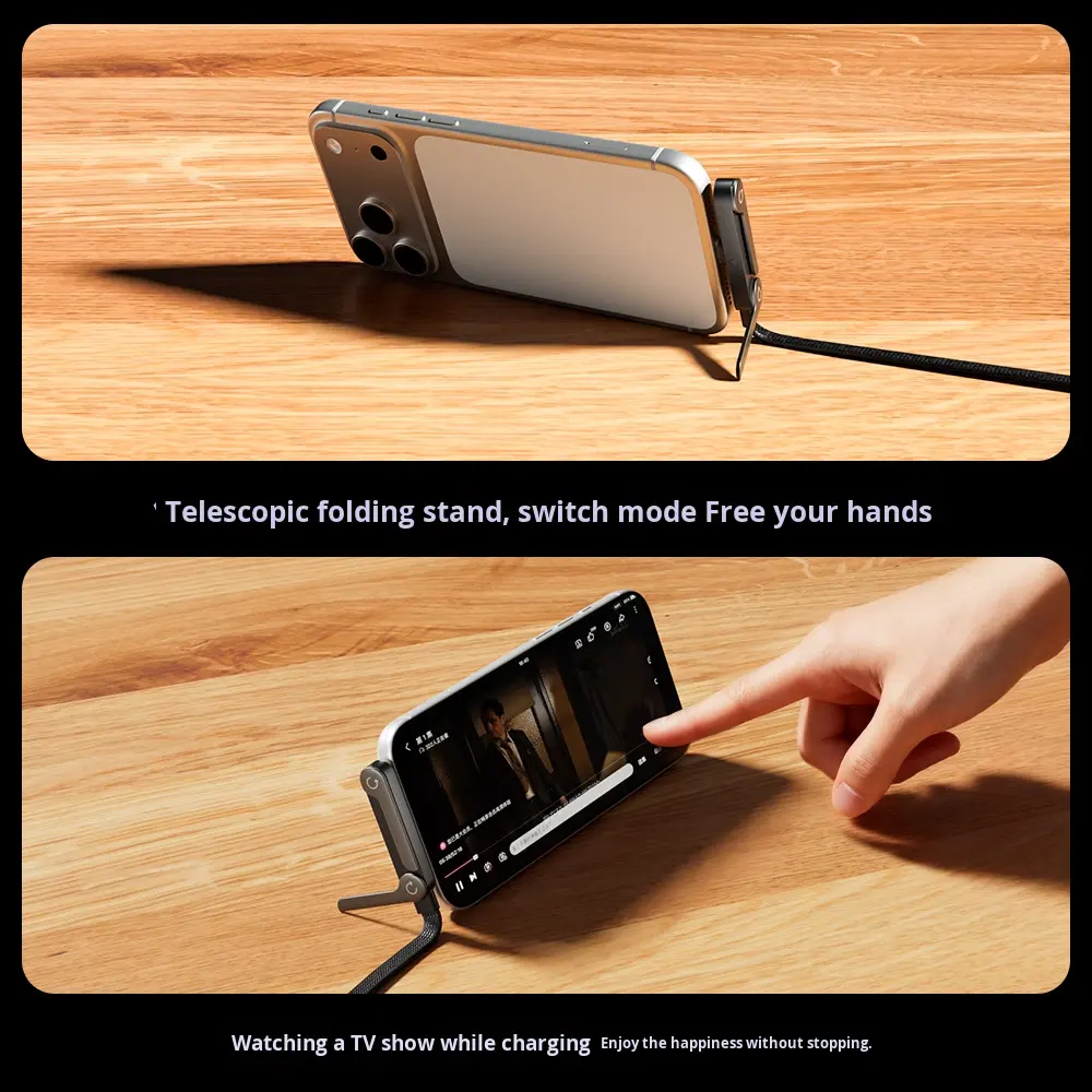 Foldable Charging Cable 2-in-1