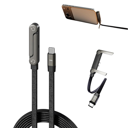 Foldable Charging Cable 2-in-1