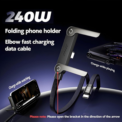 Foldable Charging Cable 2-in-1