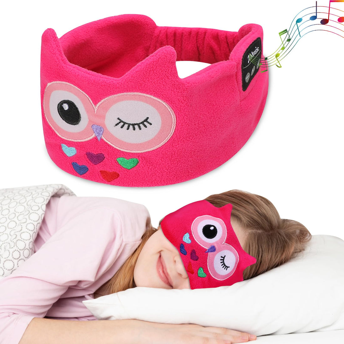 Bluetooth Kids Headband Pink