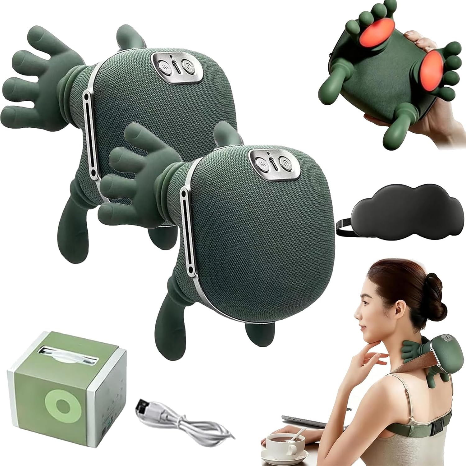 Cordless 3D Neck and Back Electric Massager
