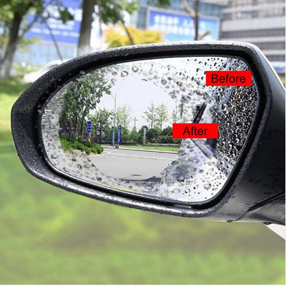 Waterproof Anti Fog Film Rain Proof Car Mirror for All Vehicles - Set of 2