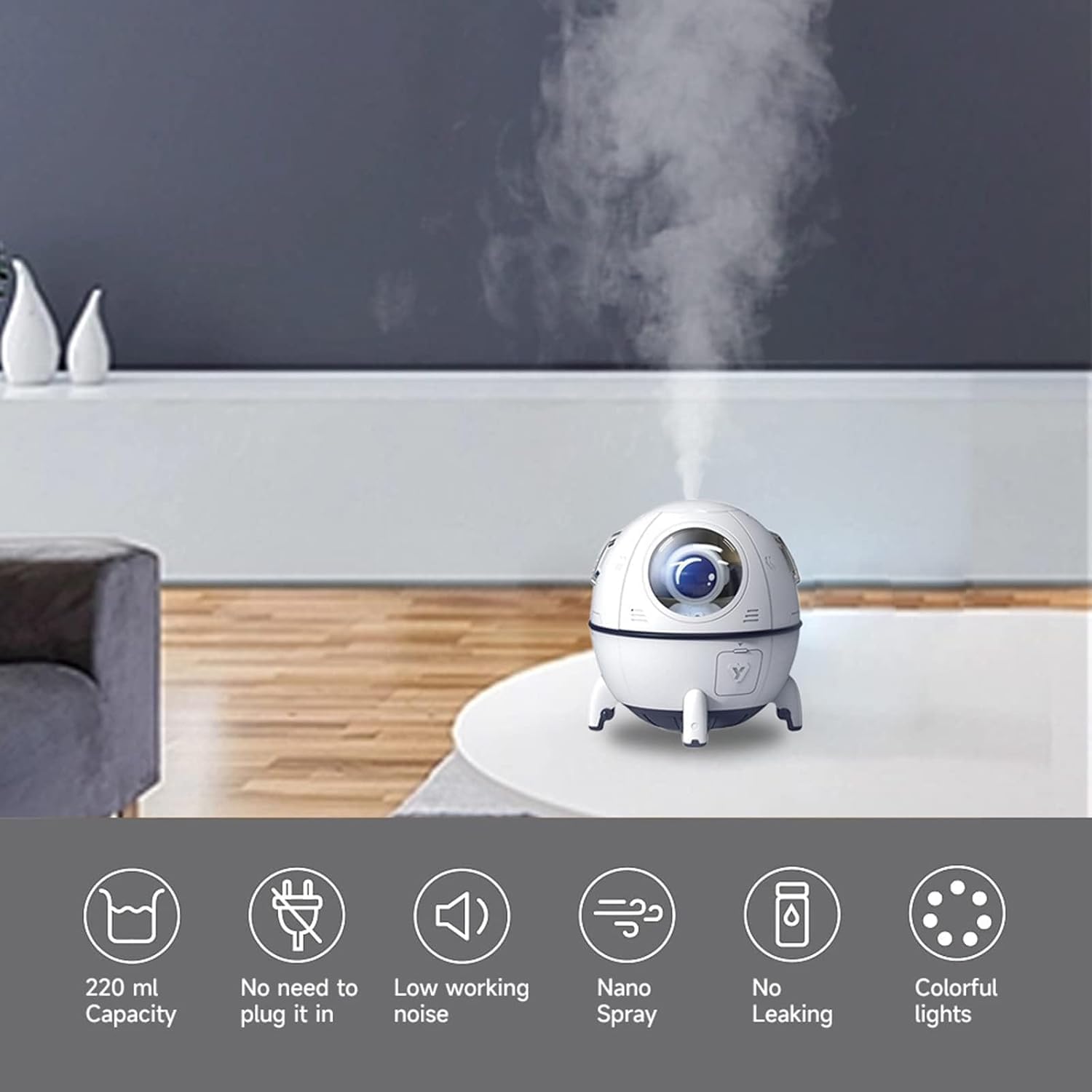 Astronaut Spaceship Aromatherapy Air Humidifier Purifier