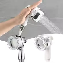 Hand shower sink hose sprayer with massage brush