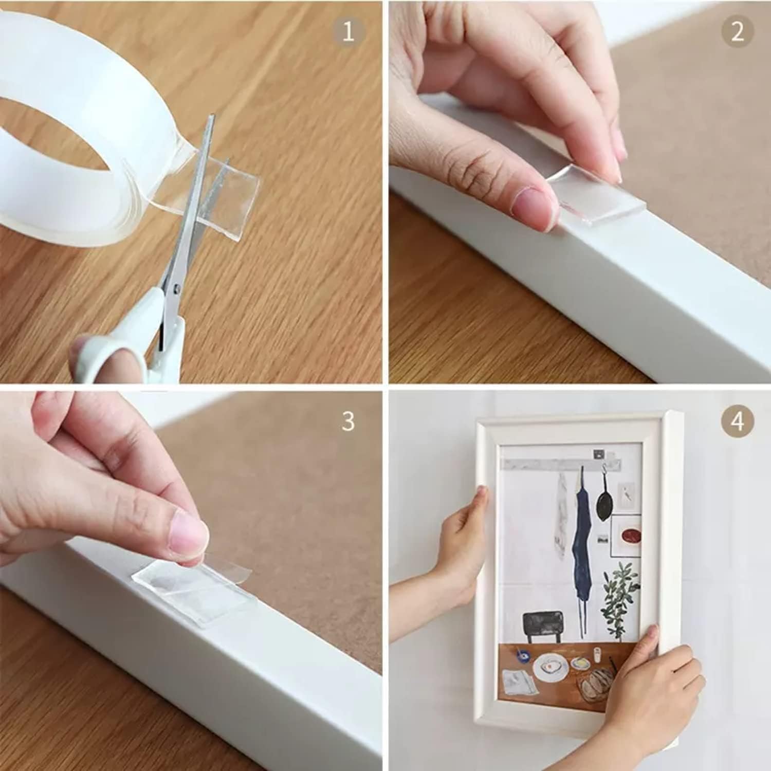 Transparent 2-sided tape